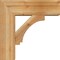 Ekena Millwork Imperial Block Rough Sawn Bracket w/ Offset Brace, Western Red Cedar, 8"W x 24"D x 24"H BKT0806X24X24IMP05RWR - alternate 4